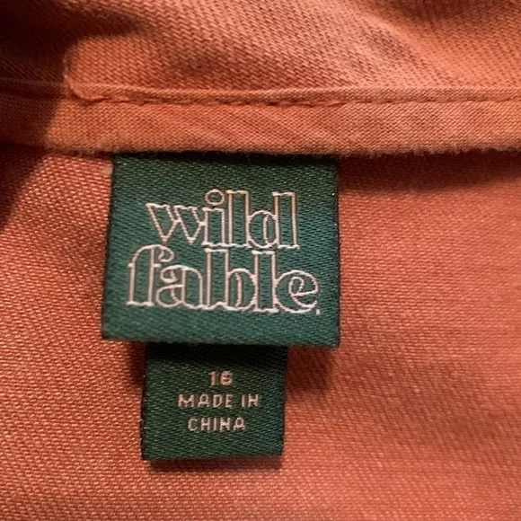Wild Fable Burnt Orange Mini Skirt Women’s 16 - Picture 3 of 10